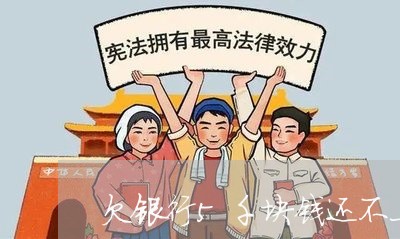 欠银行5千块钱还不上怎么办 欠银行5千块钱还不上怎么办