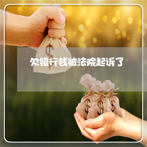 欠银行钱被法院起诉了