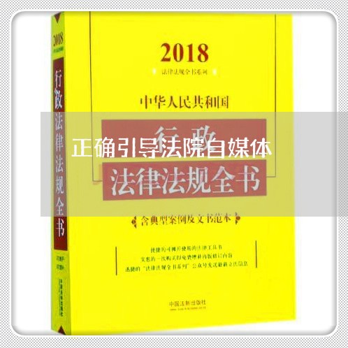 正确引导法院自媒体 正确引导法院自媒体