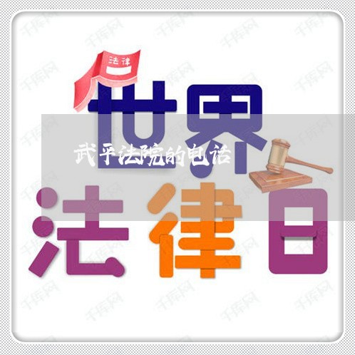 武平法院的电话