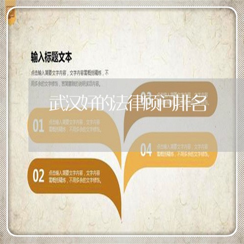 武汉好的法律顾问排名/2023061896159
