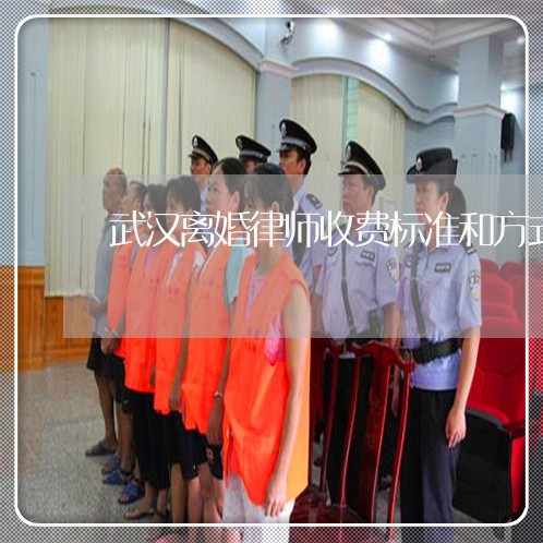 武汉离婚律师收费标准和方式