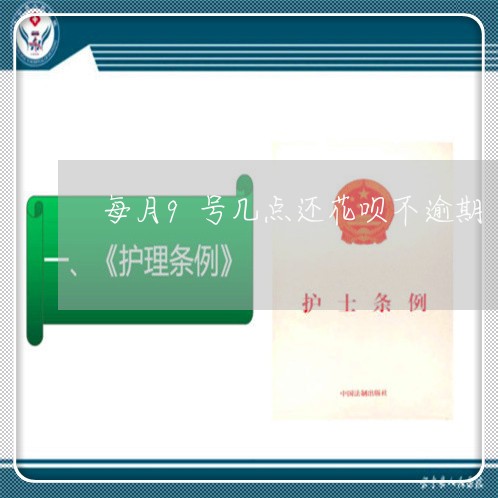 每月9号几点还花呗不逾期 每月9号几点还花呗不逾期