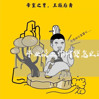 毕业没工作网贷怎么还/2023120739623