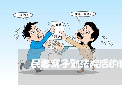 民事案子到法院后的程序是怎样的