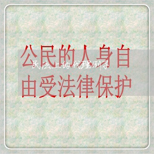 民法上的代理例子