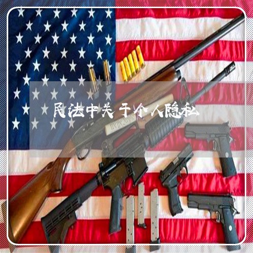 民法中关于个人隐私