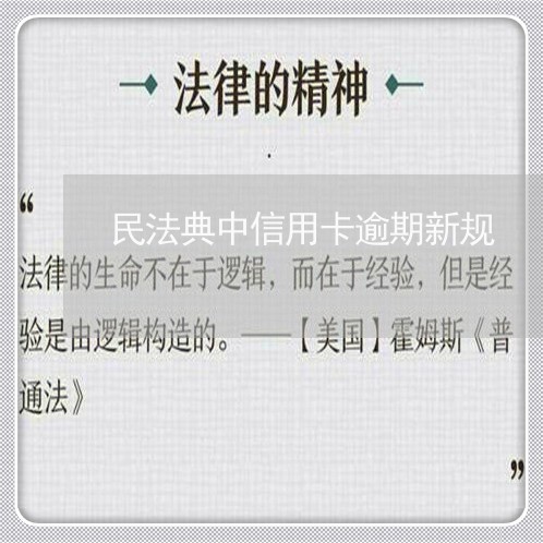 民法典中信用卡逾期新规/2023041136286