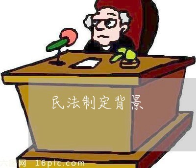 民法制定背景