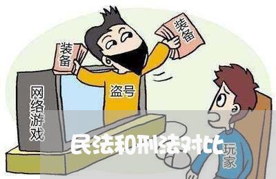 民法和刑法对比 民法和刑法对比