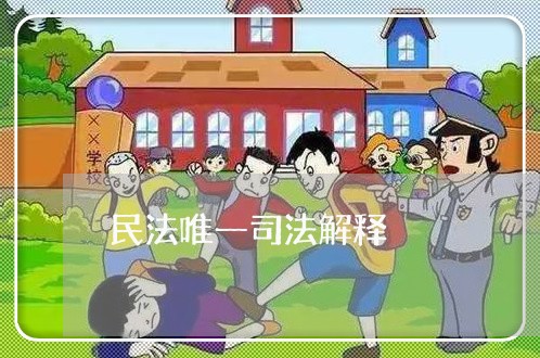民法唯一司法解释 民法唯一司法解释
