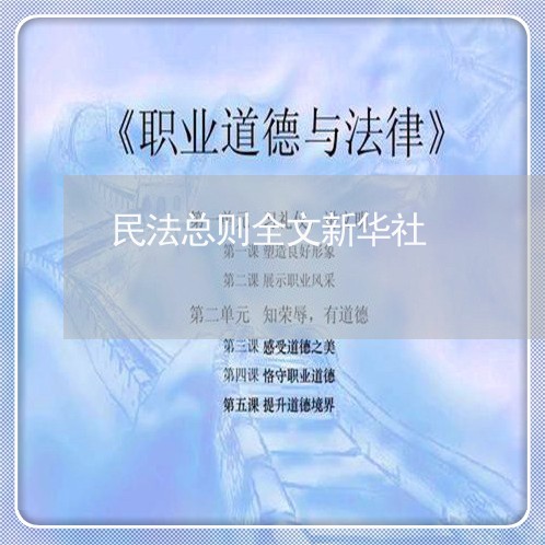 民法总则全文新华社 民法总则全文新华社