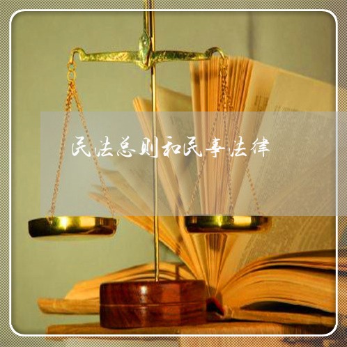 民法总则和民事法律 民法总则和民事法律