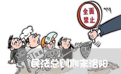 民法总则期末洛阳