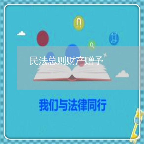 民法总则财产赠予 民法总则财产赠予