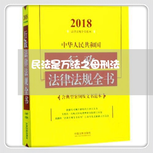 民法是万法之母刑法