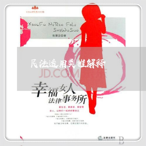 民法适用类推解释 民法适用类推解释