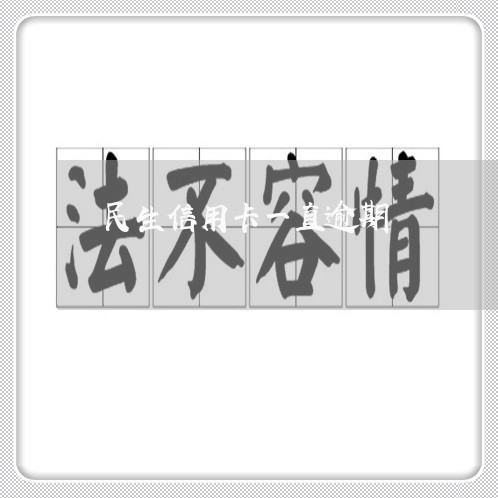 民生信用卡一直逾期/2023020838503