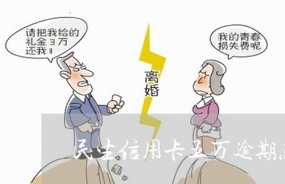 民生信用卡五万逾期怎么办/2023032450502