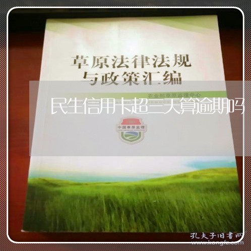 民生信用卡超三天算逾期吗 民生信用卡超三天算逾期吗