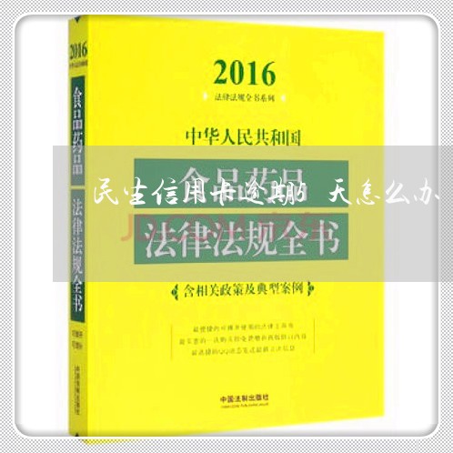 民生信用卡逾期5天怎么办/2023092381736