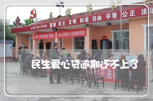民生爱心贷逾期还不上了 民生爱心贷逾期还不上了