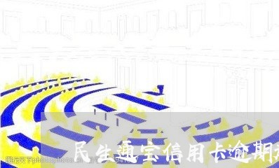 民生通宝信用卡逾期起诉/2023101628348