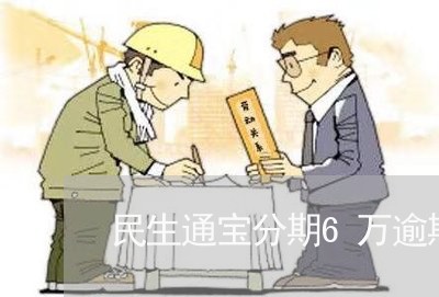 民生通宝分期6万逾期