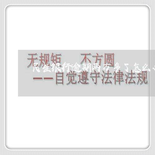 民生银行逾期两万多了怎么办 民生银行逾期两万多了怎么办