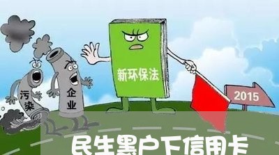 民生黑户下信用卡 民生黑户下信用卡