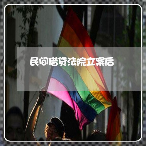 民间借贷法院立案后