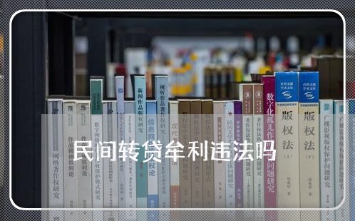 民间转贷牟利违法吗