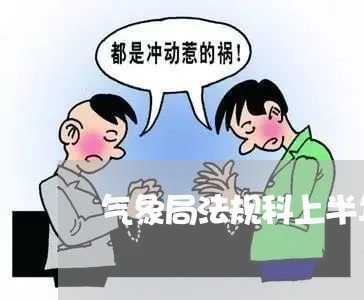 气象局法规科上半年总结 气象局法规科上半年总结