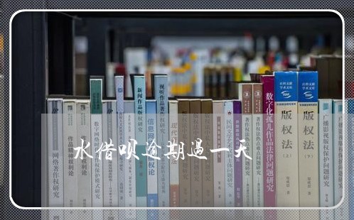 水借呗逾期过一天 水借呗逾期过一天
