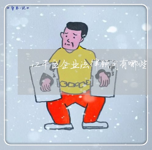 江干区企业法律顾问有哪些/2023061973815