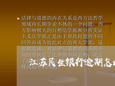 江苏民生银行逾期怎么协商/2023032668371