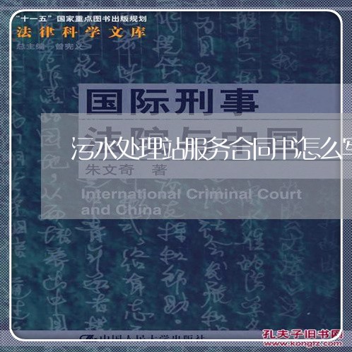 污水处理站服务合同书怎么写/2023061684927