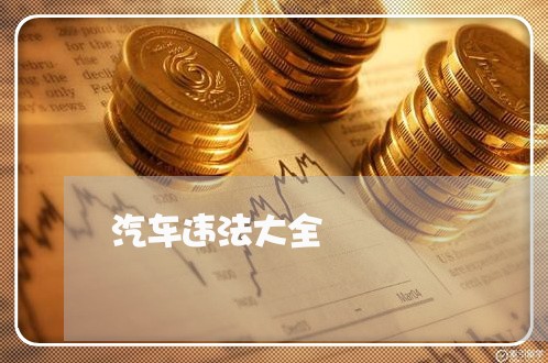 汽车违法大全