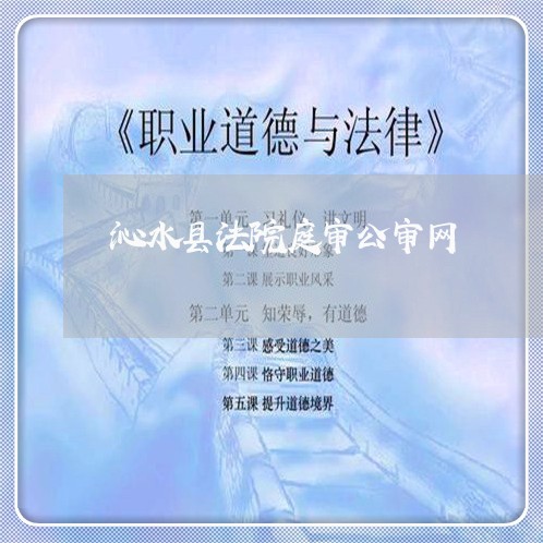 沁水县法院庭审公审网