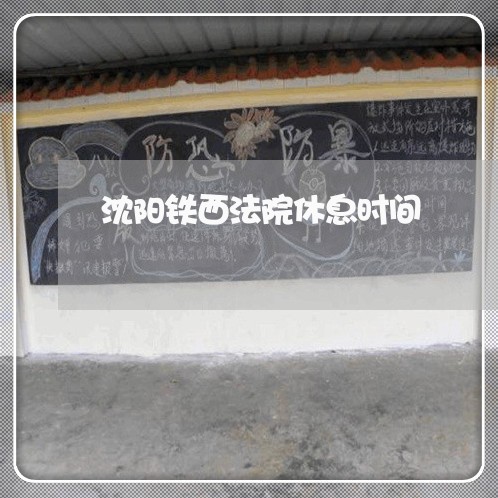 沈阳铁西法院休息时间 沈阳铁西法院休息时间