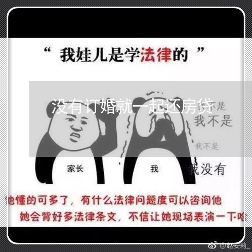 没有订婚就一起还房贷/2023041582814