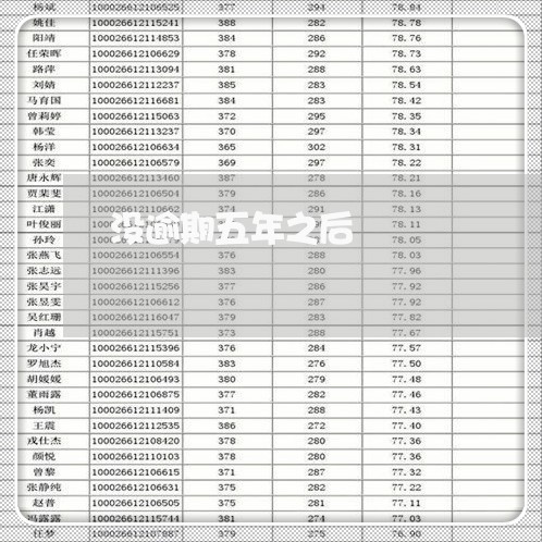 没逾期五年之后