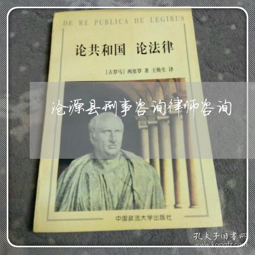 沧源县刑事咨询律师咨询