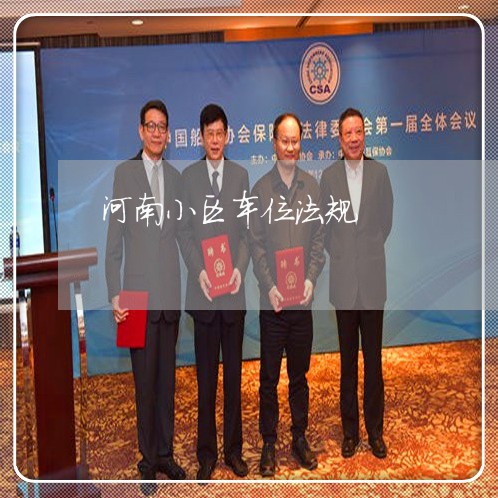 河南小区车位法规