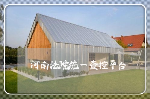 河南法院统一查控平台 河南法院统一查控平台