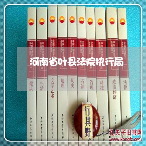 河南省叶县法院执行局 河南省叶县法院执行局