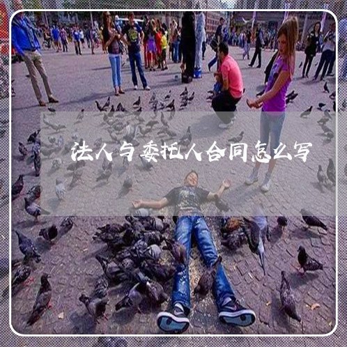 法人与委托人合同怎么写/2023041593514