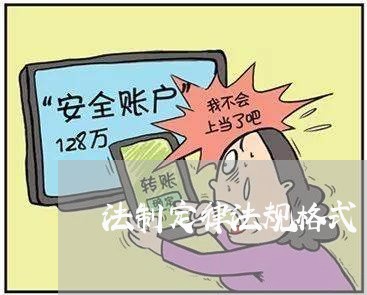 法制定律法规格式 法制定律法规格式