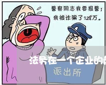 法务在一个企业的角色 法务在一个企业的角色