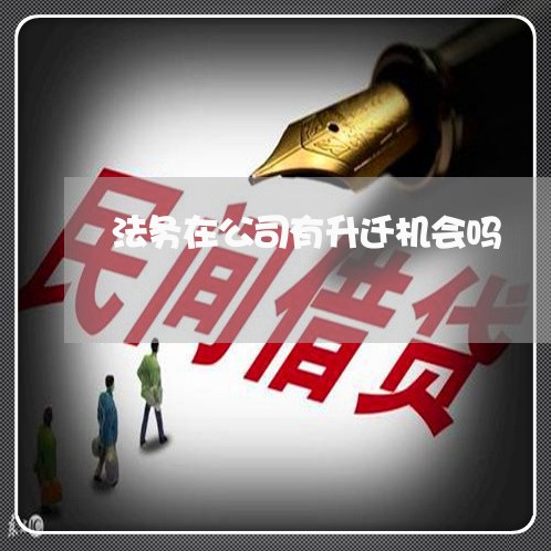 法务在公司有升迁机会吗